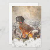 Bayerisches Berghaus, Kunst Einladung (Vorne/Hinten)