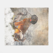 Bayerisches Berghaus, Kunst Fleecedecke (Vorderseite (Horizontal))