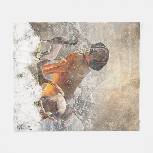 Bayerisches Berghaus, Kunst Fleecedecke (Vorderseite (Horizontal))