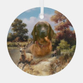 Bayerisches Berghaus, Kunst Ornament Aus Glas (Rückseite)