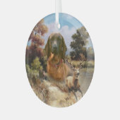 Bayerisches Berghaus, Kunst Ornament Aus Glas (Vorderseite links)