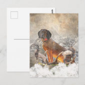 Bayerisches Berghaus, Kunst Postkarte (Vorne/Hinten)