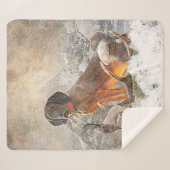 Bayerisches Berghaus, Kunst Sherpadecke (Vorderseite (Horizontal))