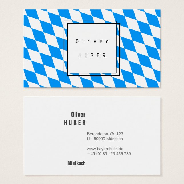 Bayerisches Blau (Vorne & Hinten)