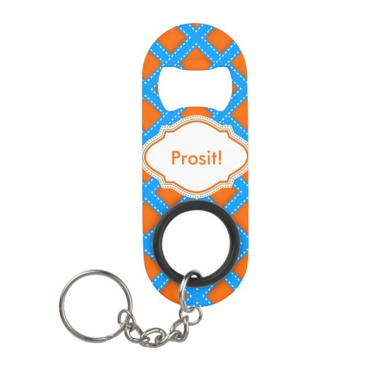 Bayerisches Blau Mini Flaschenöffner (Vorderseite)