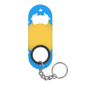 Bayerisches Blau Mini Flaschenöffner (Rückseite)