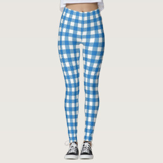 Bayerisches Blau-weiße Checkered Leggings