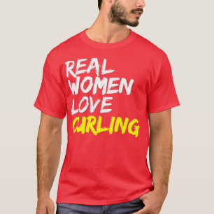 Bayerisches Curling-Team Echte Frauen lieben Curli T-Shirt