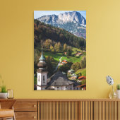 Bayerisches Dorf, Deutschland Leinwanddruck (Insitu (Wohnzimmer))