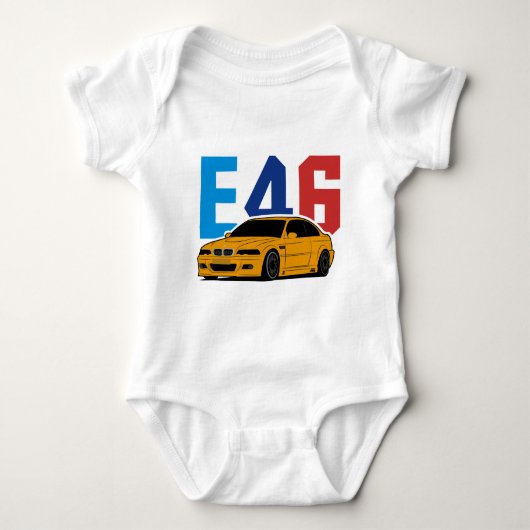 Bayerisches E46 Baby Strampler (Vorderseite)