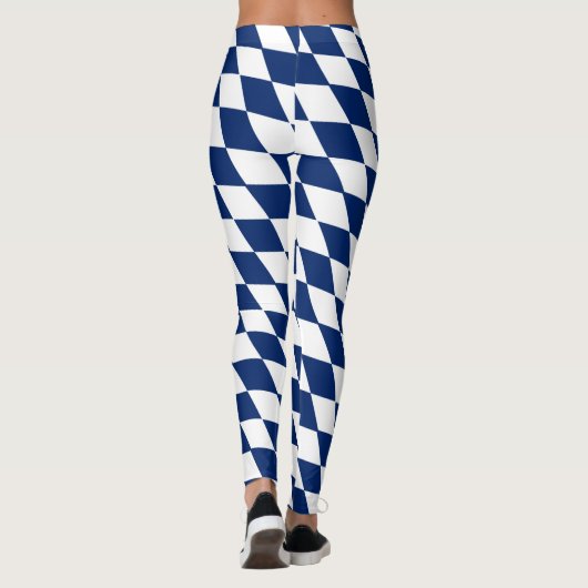 Bayerisches Flaggenmuster Leggings (Rückseite)