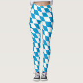 Bayerisches Flaggenmuster Leggings (Vorderseite)