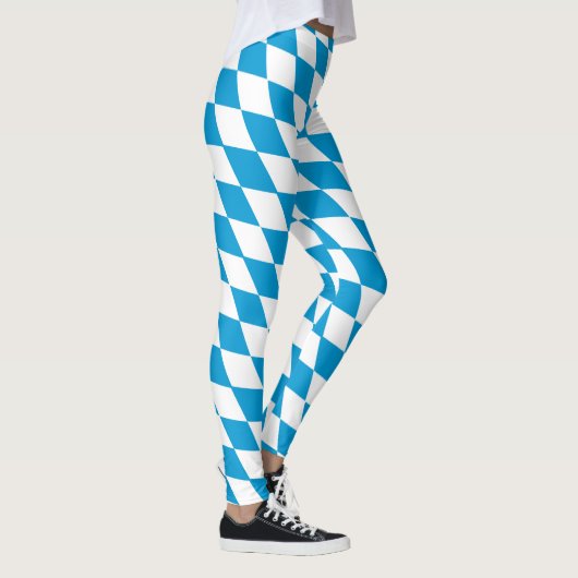 Bayerisches Flaggenmuster Leggings (Rechts)