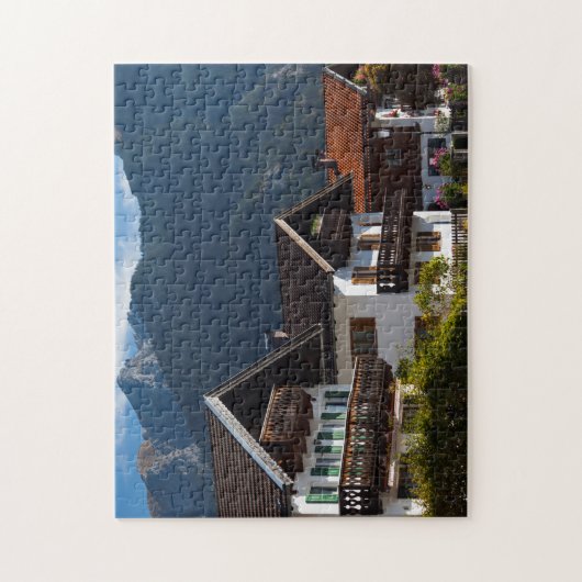 Bayerisches Graffito-Gebäude Puzzle (Vertikal)