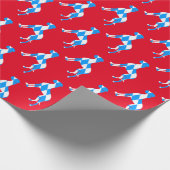 Bayerisches Great Dane Muster Geschenkpapier (Ecke)