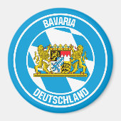 Bayerisches RundEmblem Magnet (Vorne)