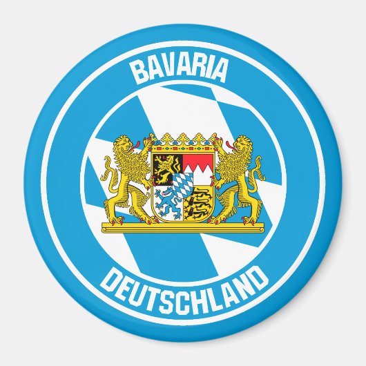 Bayerisches RundEmblem Magnet (Vorne)