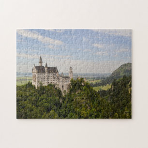 Bayerisches Schloss auf einem Hügel Puzzle