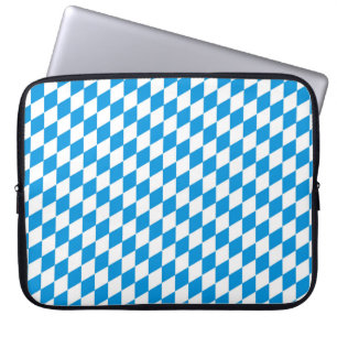 Bayerisches Staatsgebiet - Flaggenfarben Muster Laptopschutzhülle