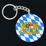 Bayerisches Wappen Schlüsselanhänger<br><div class="desc">Symbol von Bayern auf bayerischer Flagge</div>