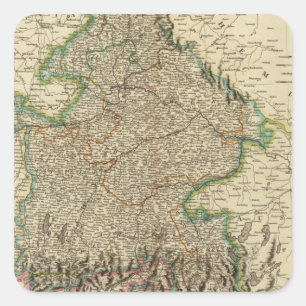 Bayern 3 quadratischer aufkleber
