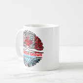 Bayern Bayerisches Kanadisches Baumrottflagge Kaffeetasse (Vorderseite Links)
