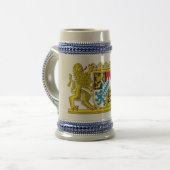 Bayern(Bayern) Stein-Bier-Tasse Bierglas (Vorderseite Links)
