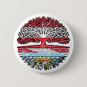 Bayern Bayrisch Österreichisch Baum Button