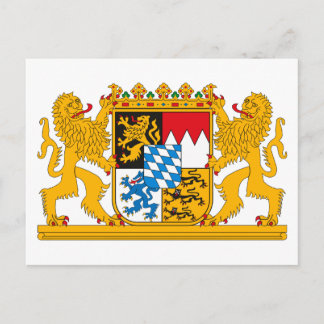 Bayern Coat of Arms Postcard Postkarte