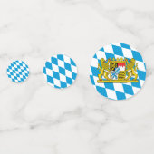 Bayern Confetti, Party, Bayerische Flagge Konfetti (Vorderseiten)