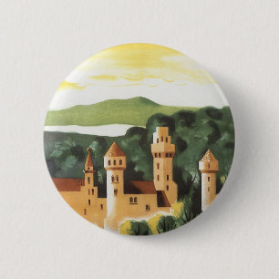 Bayern, Deutschland, Deutsches Schloss Vintage Rei Button
