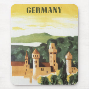 Bayern, Deutschland, Deutsches Schloss Vintage Rei Mousepad