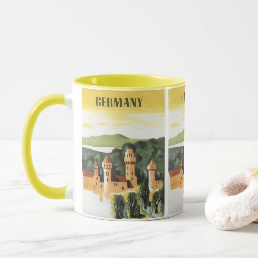 Bayern, Deutschland, Deutschland, Schlosspark Tasse (Mit Donut)