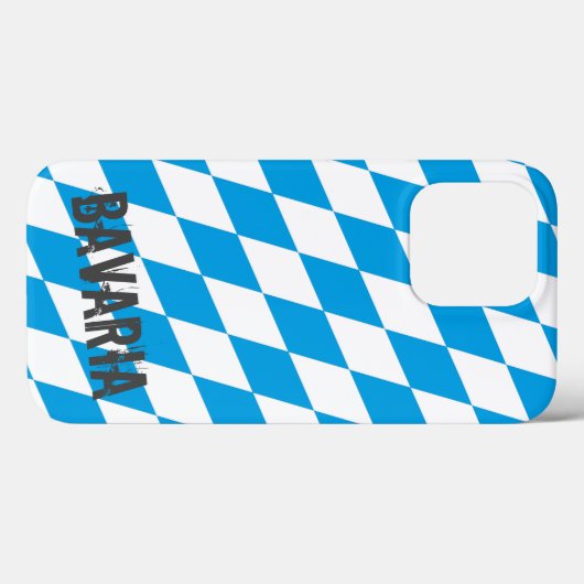 Bayern Deutschland Diamantflaggendesign Case-Mate iPhone Hülle (Rückseite (Horizontal))