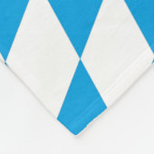 Bayern Deutschland Diamantflaggendesign Fleecedecke (Ecke)