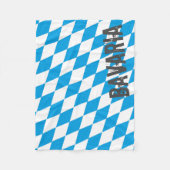Bayern Deutschland Diamantflaggendesign Fleecedecke (Vorderseite)