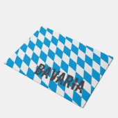 Bayern Deutschland Diamantflaggendesign Fußmatte (Schrägansicht)