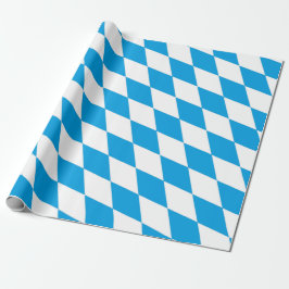 Bayern Deutschland Diamantflaggendesign Geschenkpapier