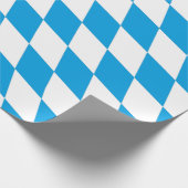 Bayern Deutschland Diamantflaggendesign Geschenkpapier (Ecke)