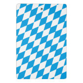 Bayern Deutschland Diamantflaggendesign Mini Klemmbrett (Rückseite)