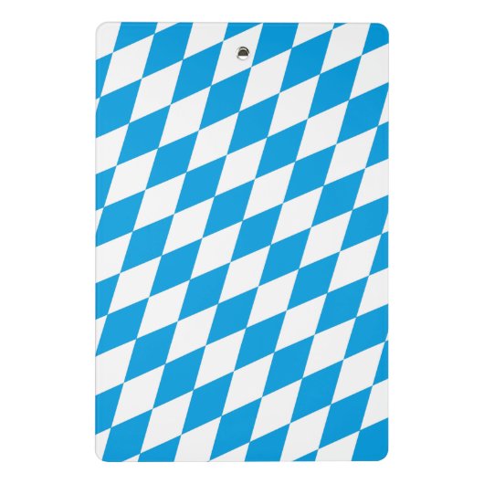 Bayern Deutschland Diamantflaggendesign Mini Klemmbrett (Rückseite)