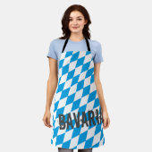 Bayern Deutschland Diamantflaggendesign Schürze (Getragen)