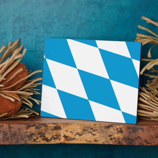 Bayern, Deutschland-Flaggenebene Fotoplatte (Seite)