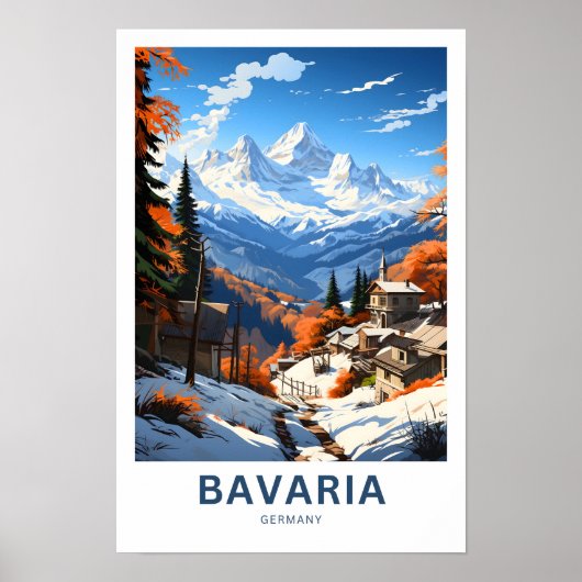 Bayern Deutschland Reisen Print Poster (Vorne)