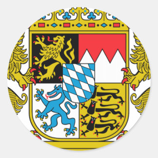 Bayern (Deutschland) Wappen Runder Aufkleber