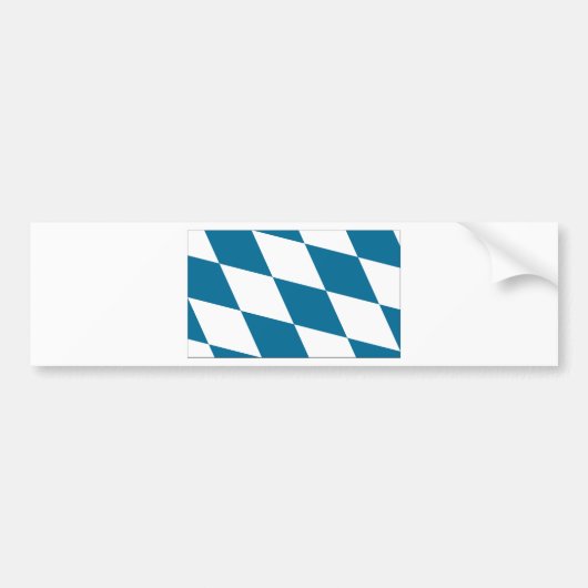 Bayern-Flagge Autoaufkleber (Vorne)