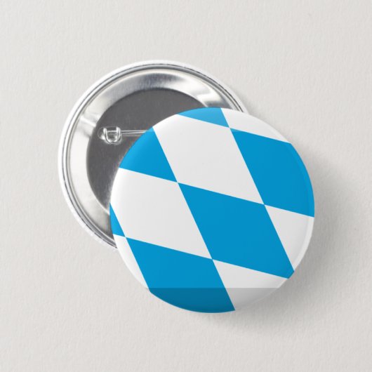 Bayern-Flaggen-Edelstein Button (Vorne & Hinten)
