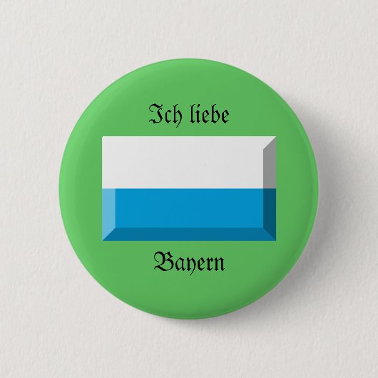 Bayern-Flaggen-Edelstein Button (Vorderseite)
