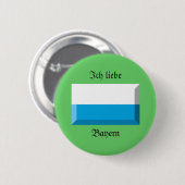Bayern-Flaggen-Edelstein Button (Vorne & Hinten)