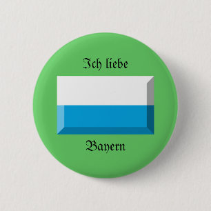 Bayern-Flaggen-Edelstein Button